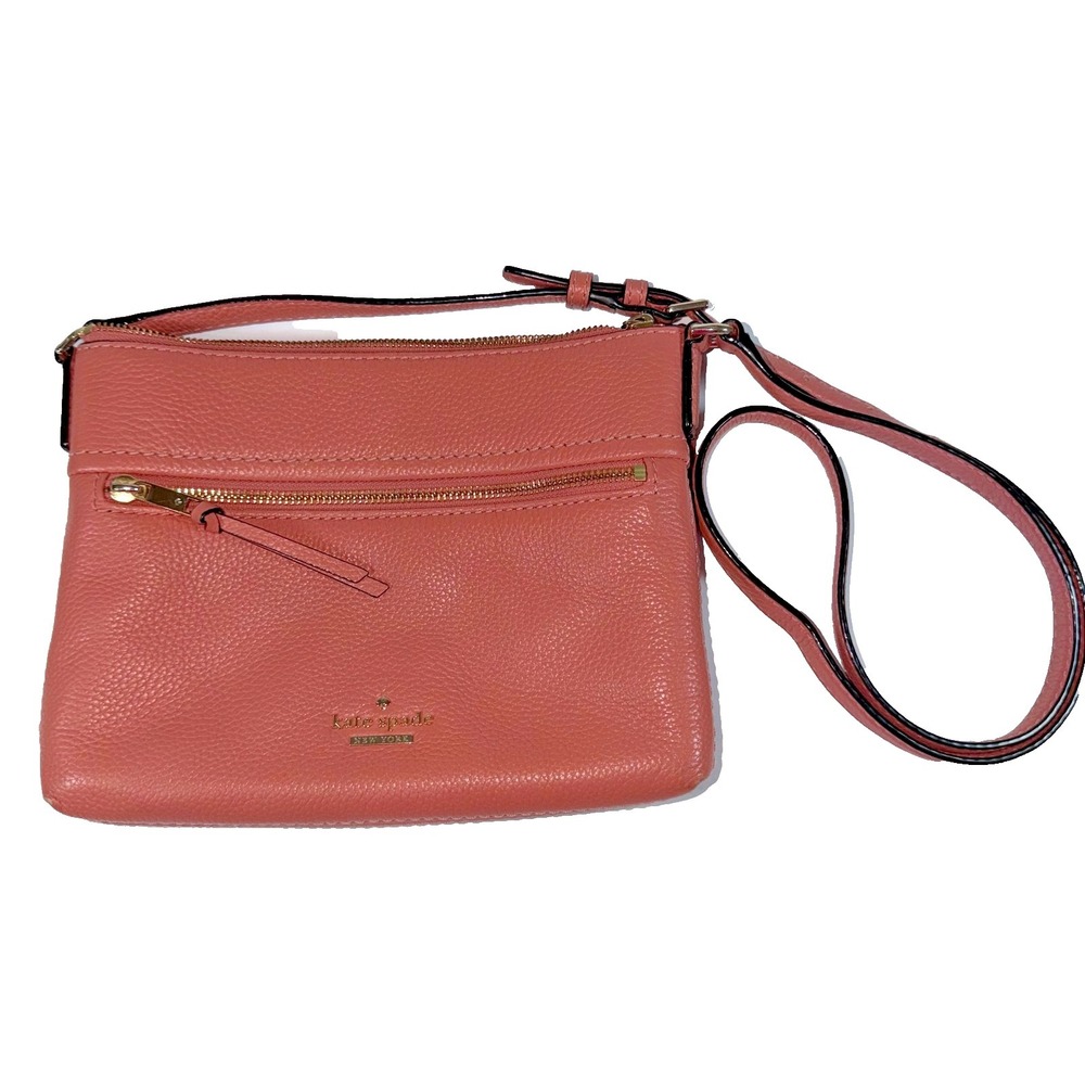 Kate Spade Jackson‎ Street Gabriele Mauve Pink Leather Crossbody Shoulder Bag